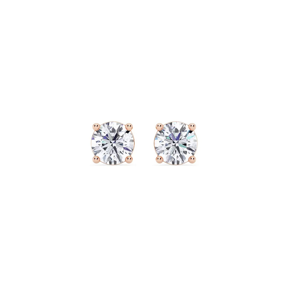 360 degree view of Lab Diamond Stud Screw-Back Earrings (1.00 ct. tw.)