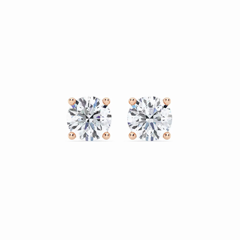 360 degree view of Lab Diamond Stud Screw-Back Earrings (2 ct. tw.)