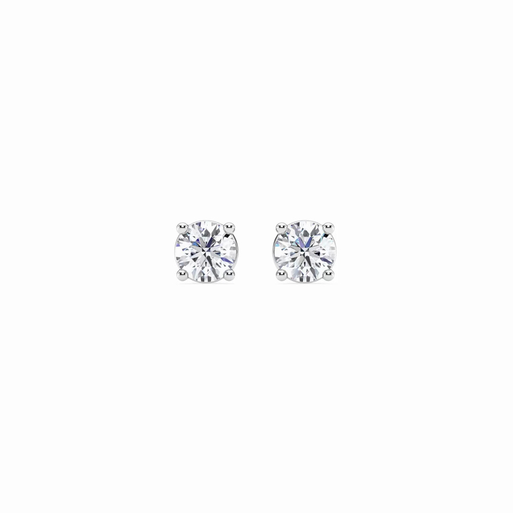 360 degree view of Lab Diamond Stud Screw-Back Earrings (1/2 ct. tw.)