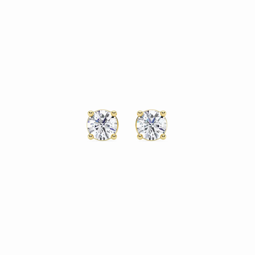 360 degree view of Lab Diamond Stud Screw-Back Earrings (1/2 ct. tw.)