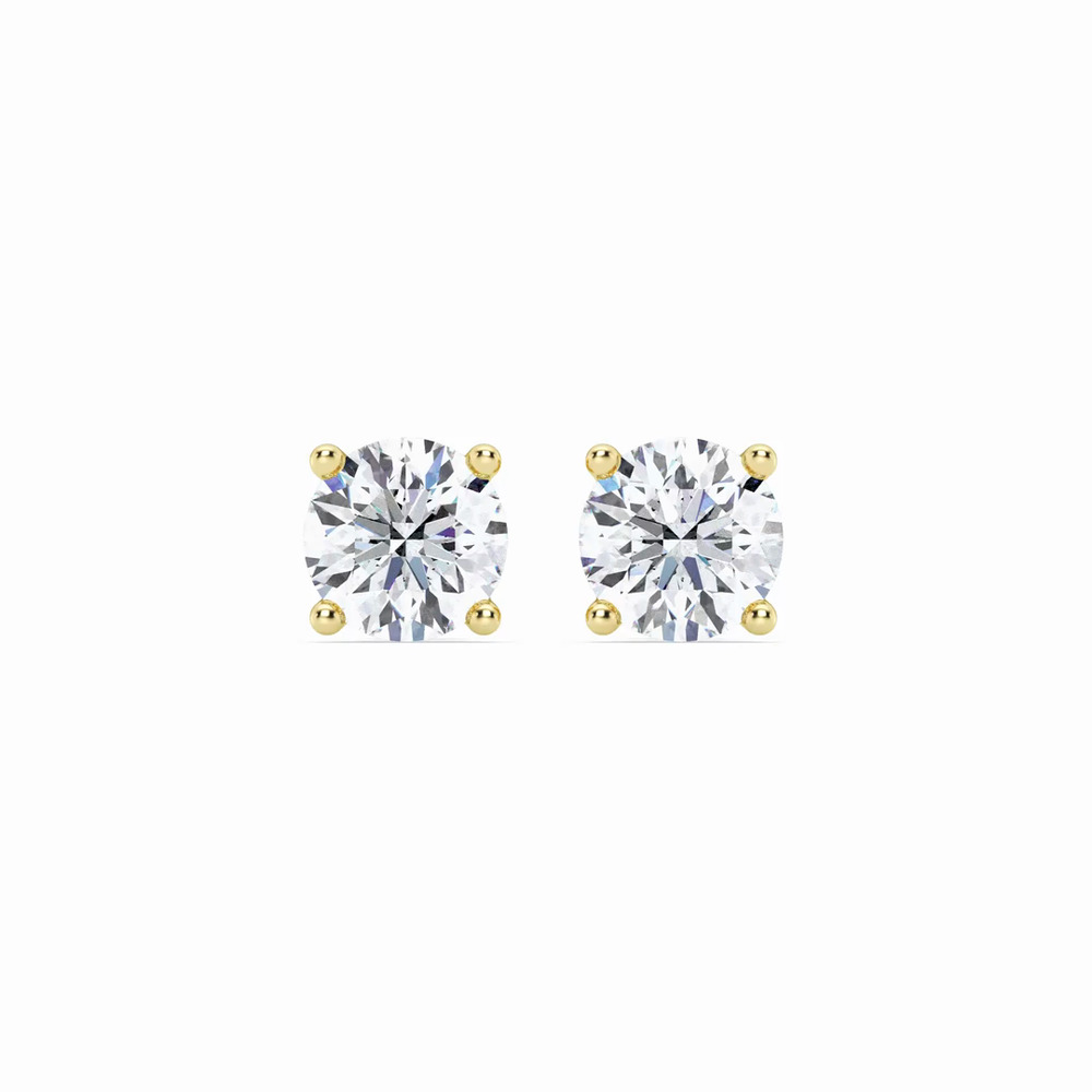 360 degree view of Lab Diamond Stud Screw-Back Earrings (2 ct. tw.)