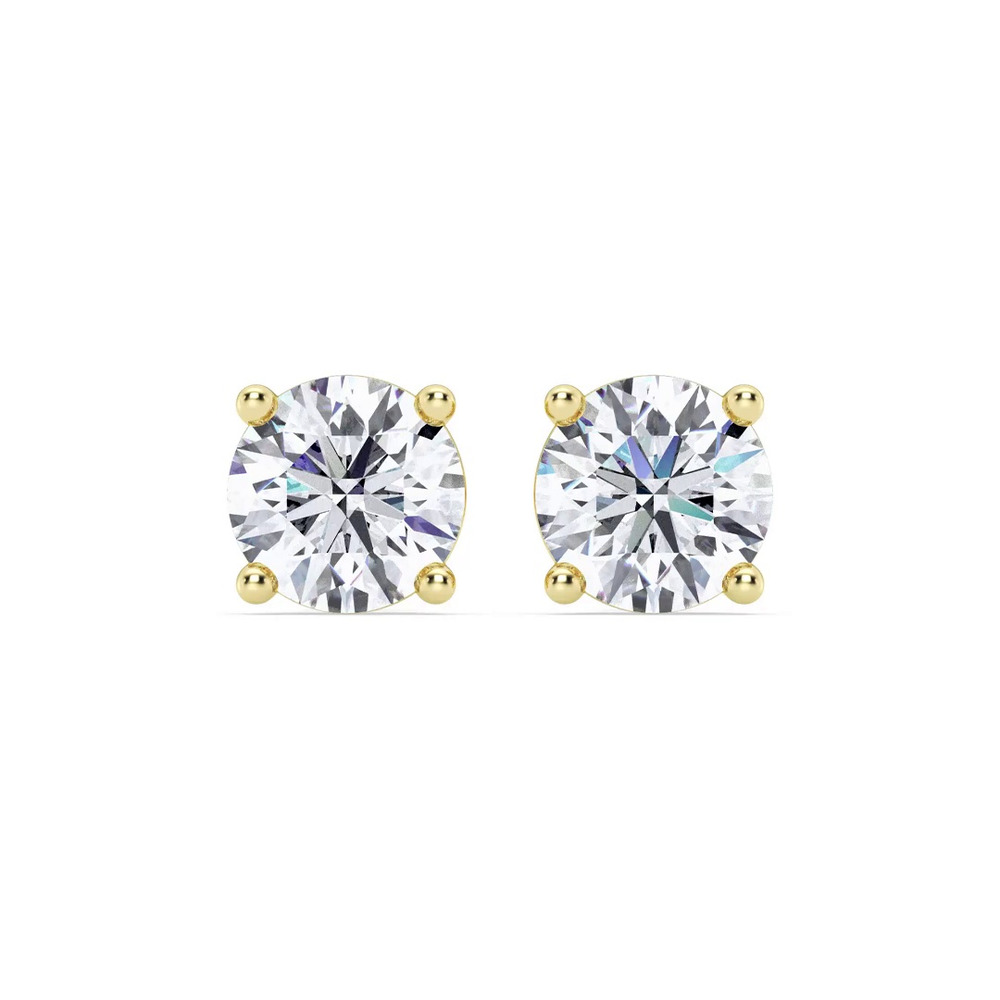 360 degree view of Lab Diamond Stud Screw-Back Earrings (6 ct. tw.)