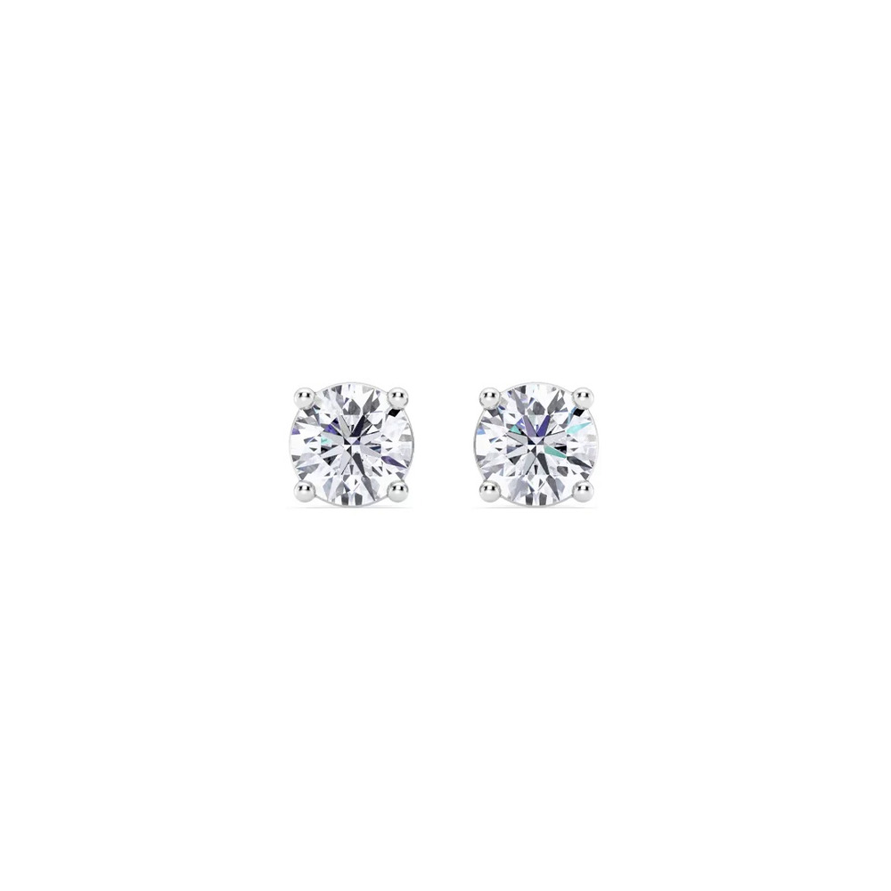 360 degree view of Lab Diamond Stud Screw-Back Earrings (.75 ct. tw.)