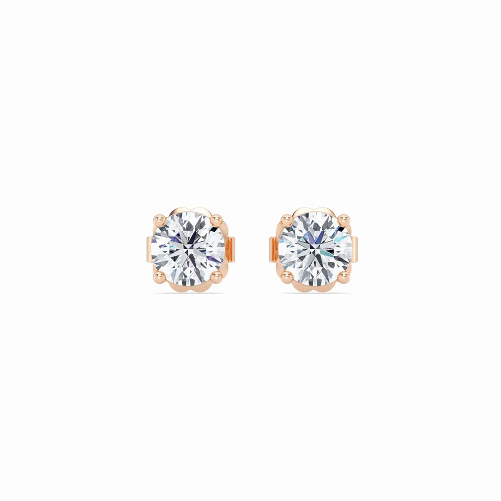360 degree view of Lab Diamond Stud Earrings (1 ct. tw.)