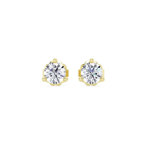 360 degree view of Three-Prong Lab Diamond Martini Earrings (1 ct. tw.)