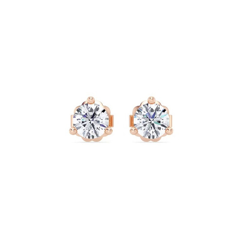 360 degree view of Three-Prong Lab Diamond Martini Earrings (1 ct. tw.)