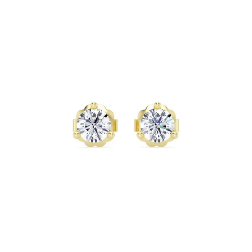 360 degree view of Three-Prong Lab Diamond Martini Earrings (3/4 ct. tw.)