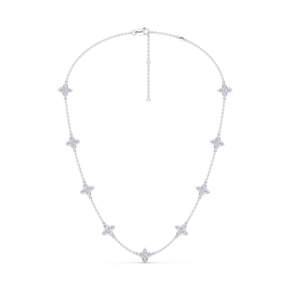 360 degree view of Maravina Rosette Lab Necklace by Christian Siriano