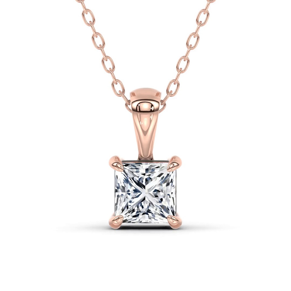 360 degree view of Midnight Halo Princess Lab Pendant (2 ct. tw.) by Christian Siriano