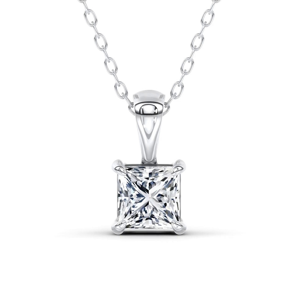 360 degree view of Midnight Halo Princess Lab Pendant (2 ct. tw.) by Christian Siriano