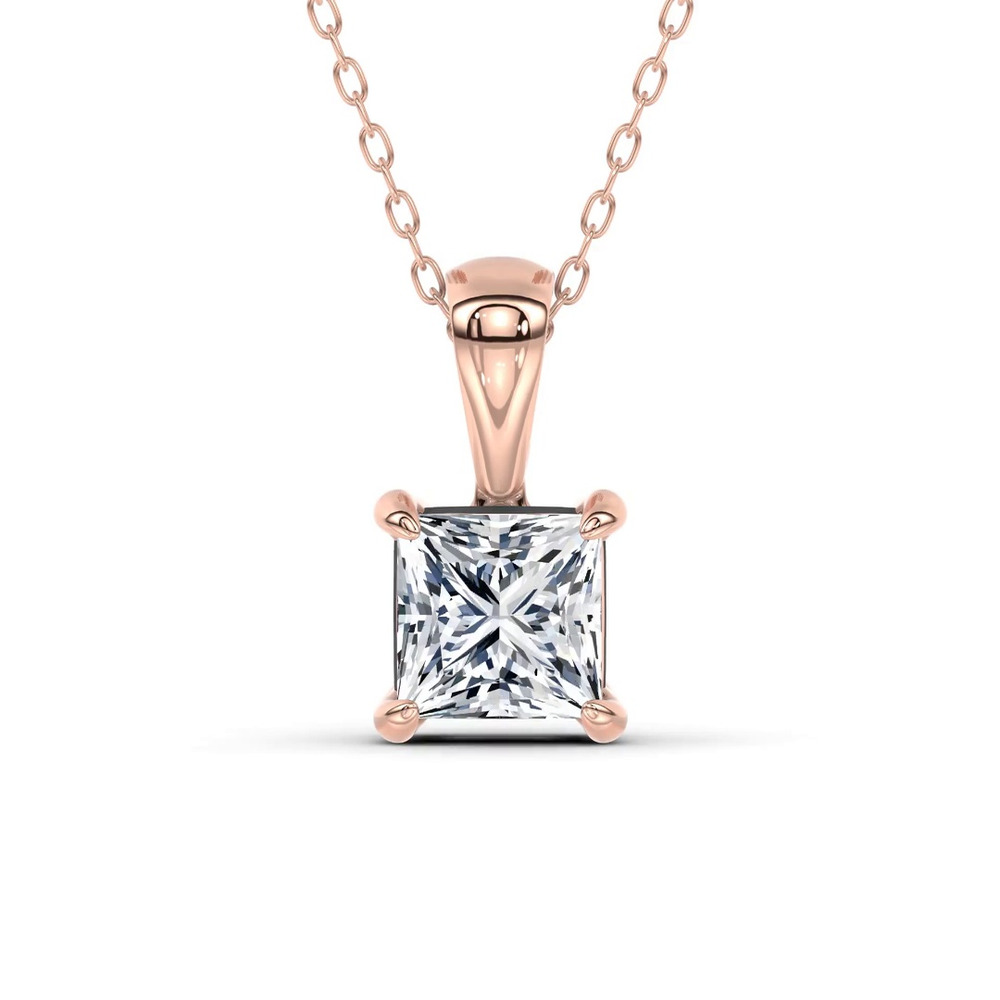 360 degree view of Midnight Halo Princess Lab Pendant (1 ct. tw.) by Christian Siriano