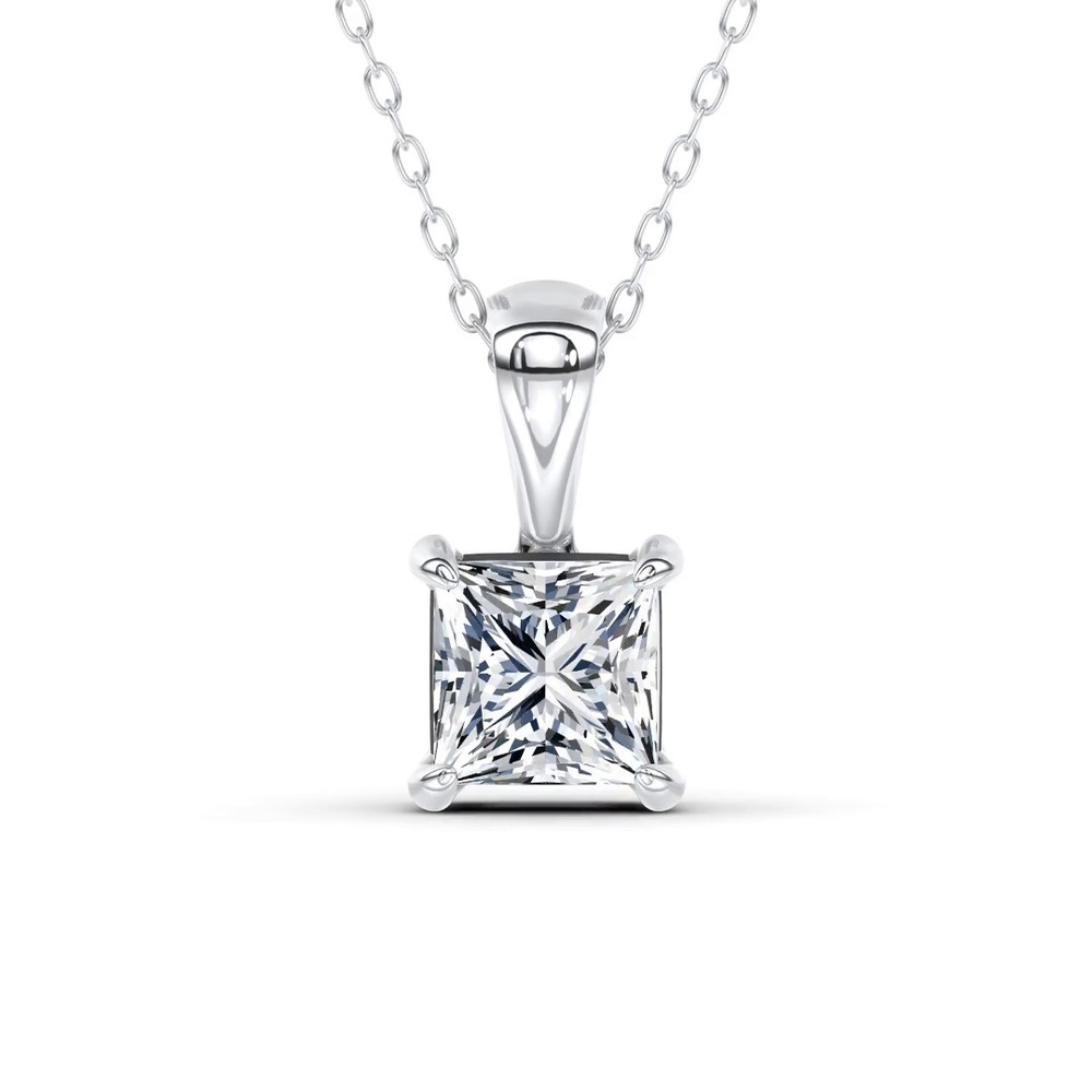 360 degree view of Midnight Halo Princess Lab Pendant (1 ct. tw.) by Christian Siriano