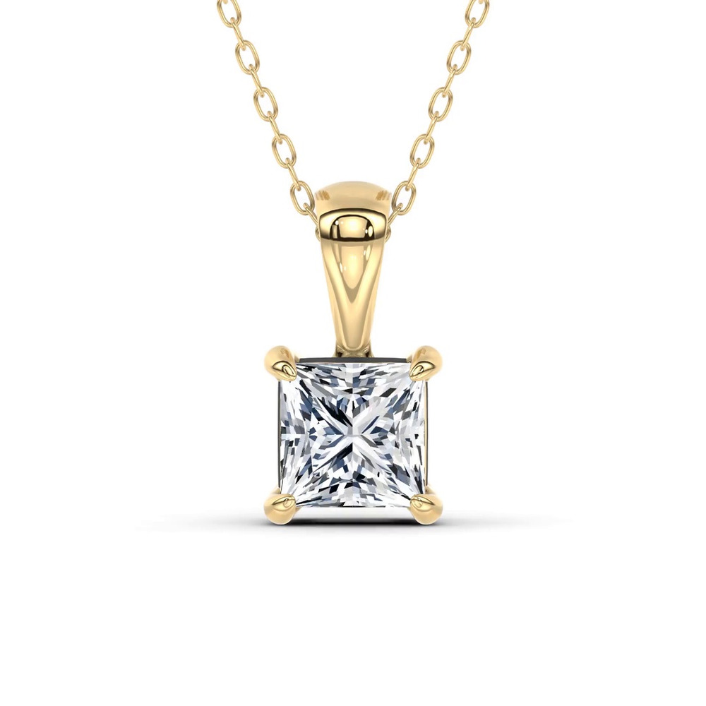 360 degree view of Midnight Halo Princess Lab Pendant (1 ct. tw.) by Christian Siriano