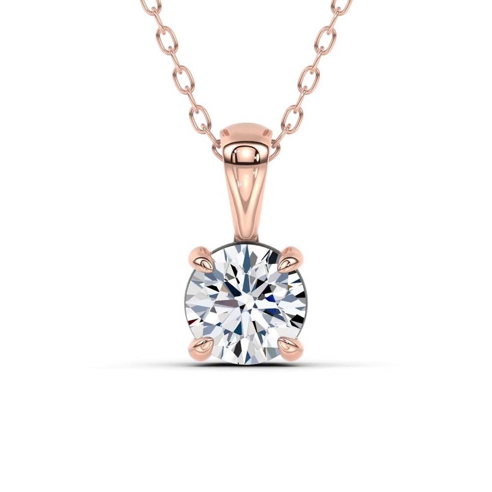 360 degree view of Midnight Halo Round Lab Pendant (1 ct. tw.) by Christian Siriano