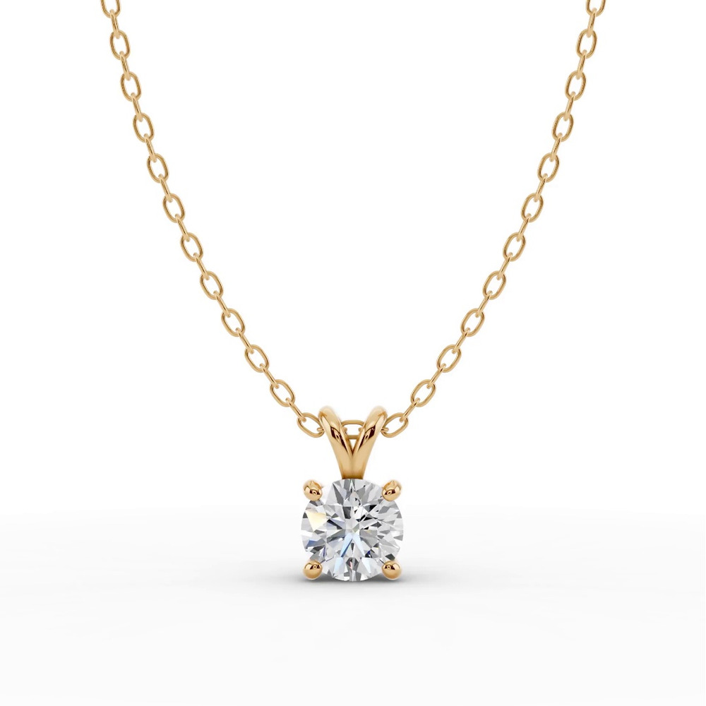 360 degree view of Split Bail Diamond Solitaire Necklace (¾ ct.)
