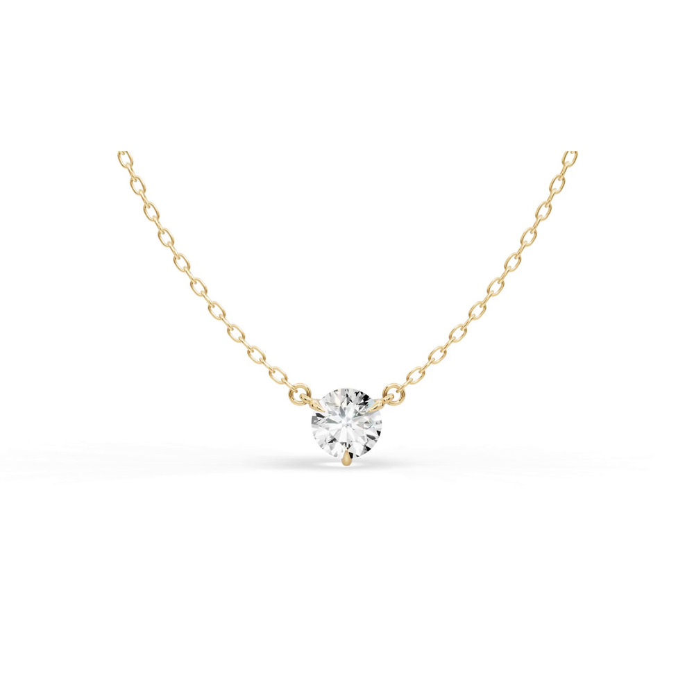 360 degree view of 3-Prong Diamond Solitaire Necklace (3/4 ct.)
