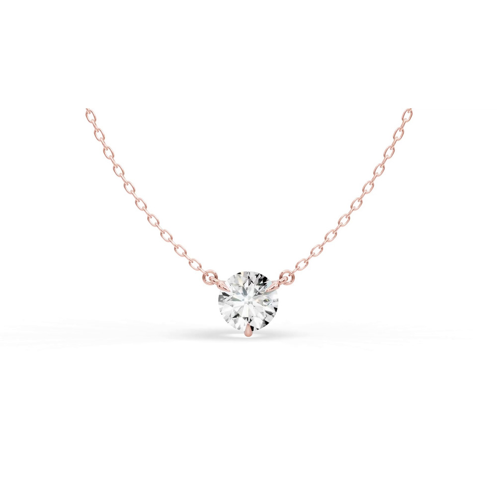 360 degree view of 3-Prong Diamond Solitaire Necklace (1.5 ct.)