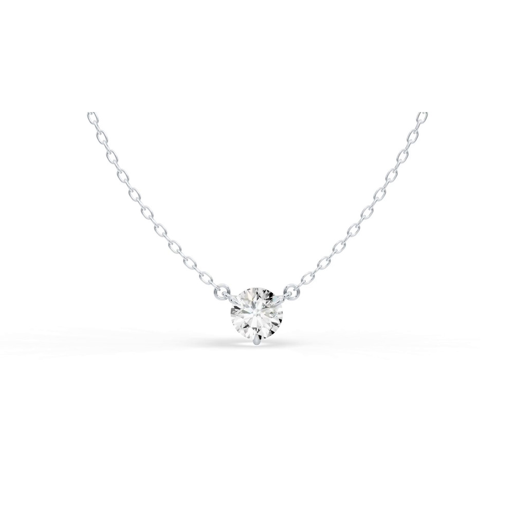 360 degree view of 3-Prong Diamond Solitaire Necklace (3/4 ct.)
