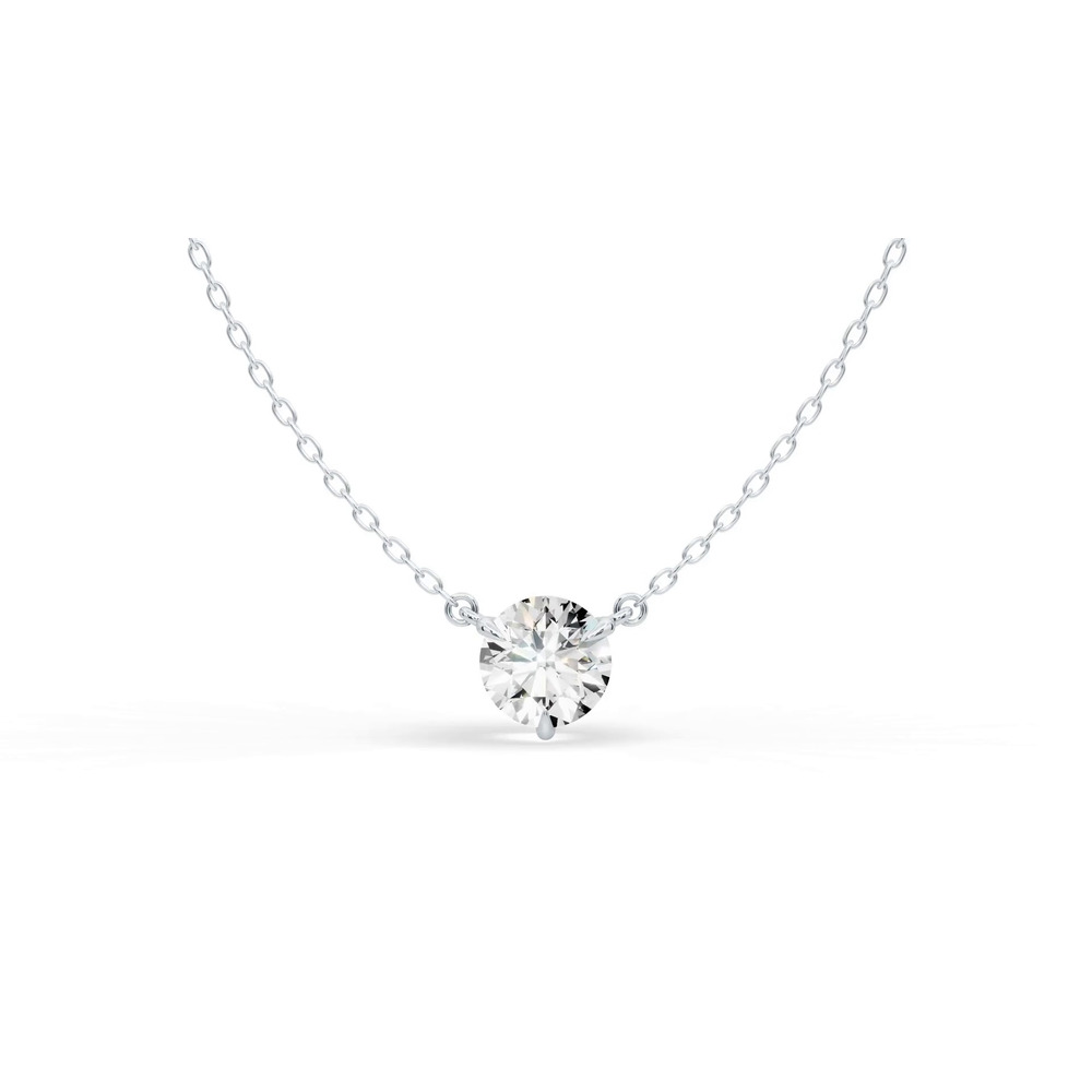 360 degree view of 3-Prong Diamond Solitaire Necklace (1.5 ct.)
