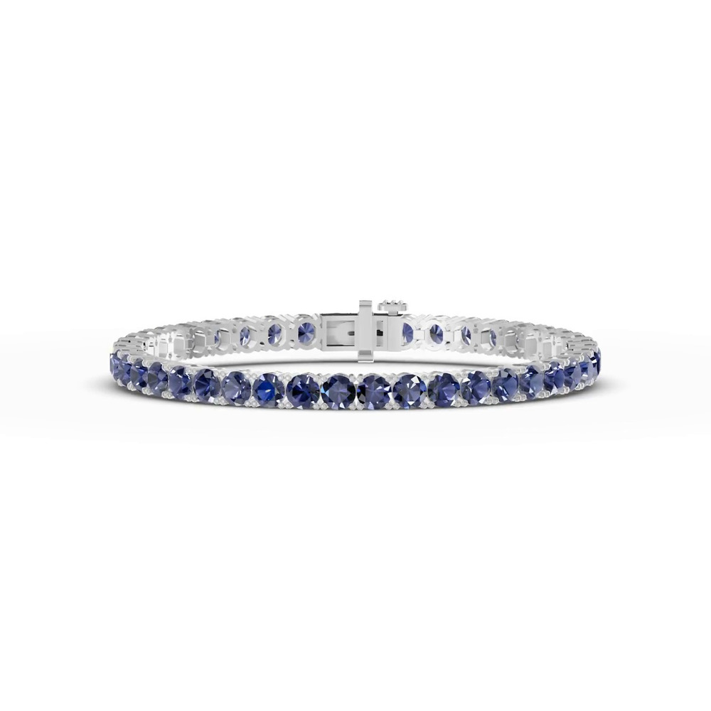 360 degree view of Tanzanite Tennis Bracelet