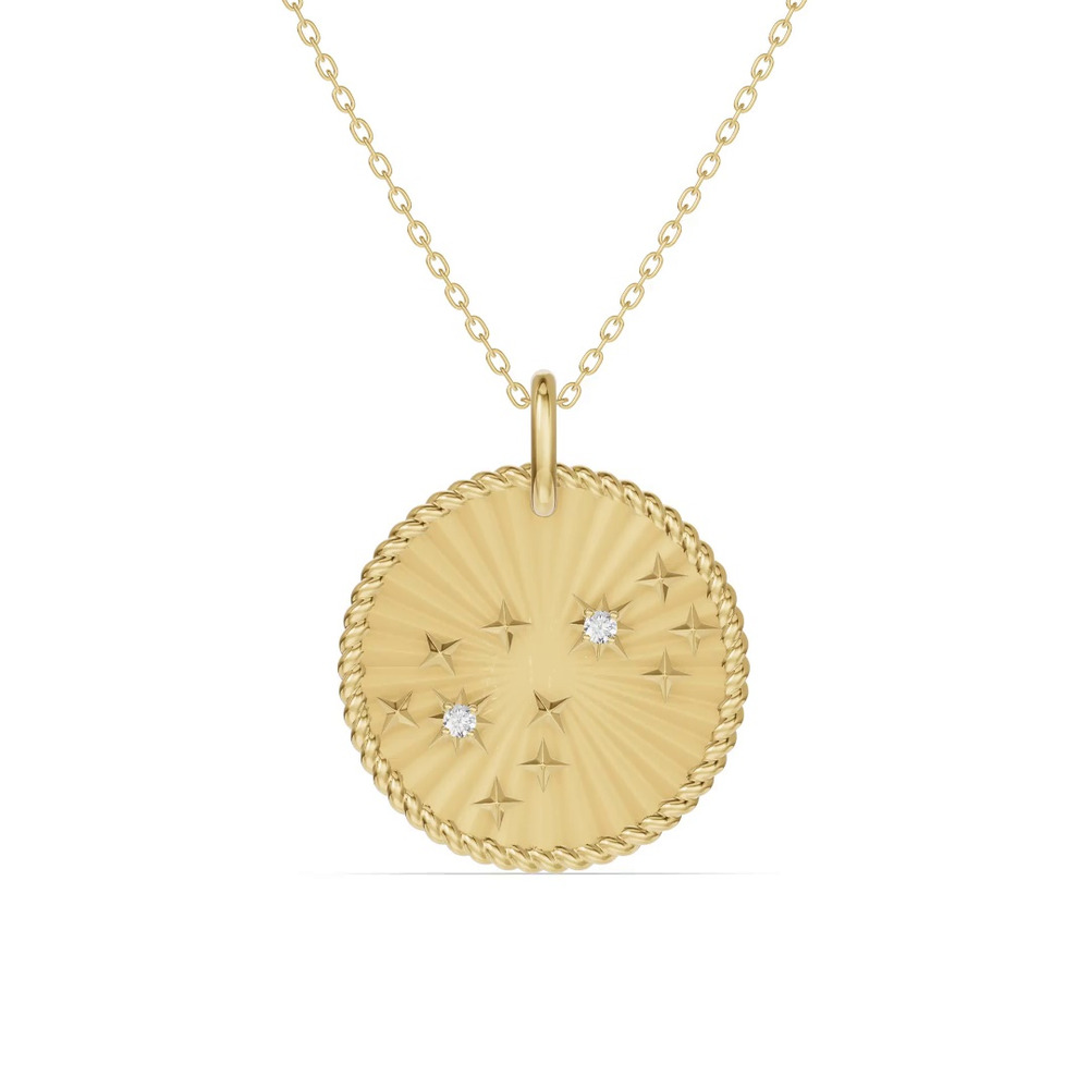 360 degree view of Scorpio Celestial Zodiac Medallion Pendant