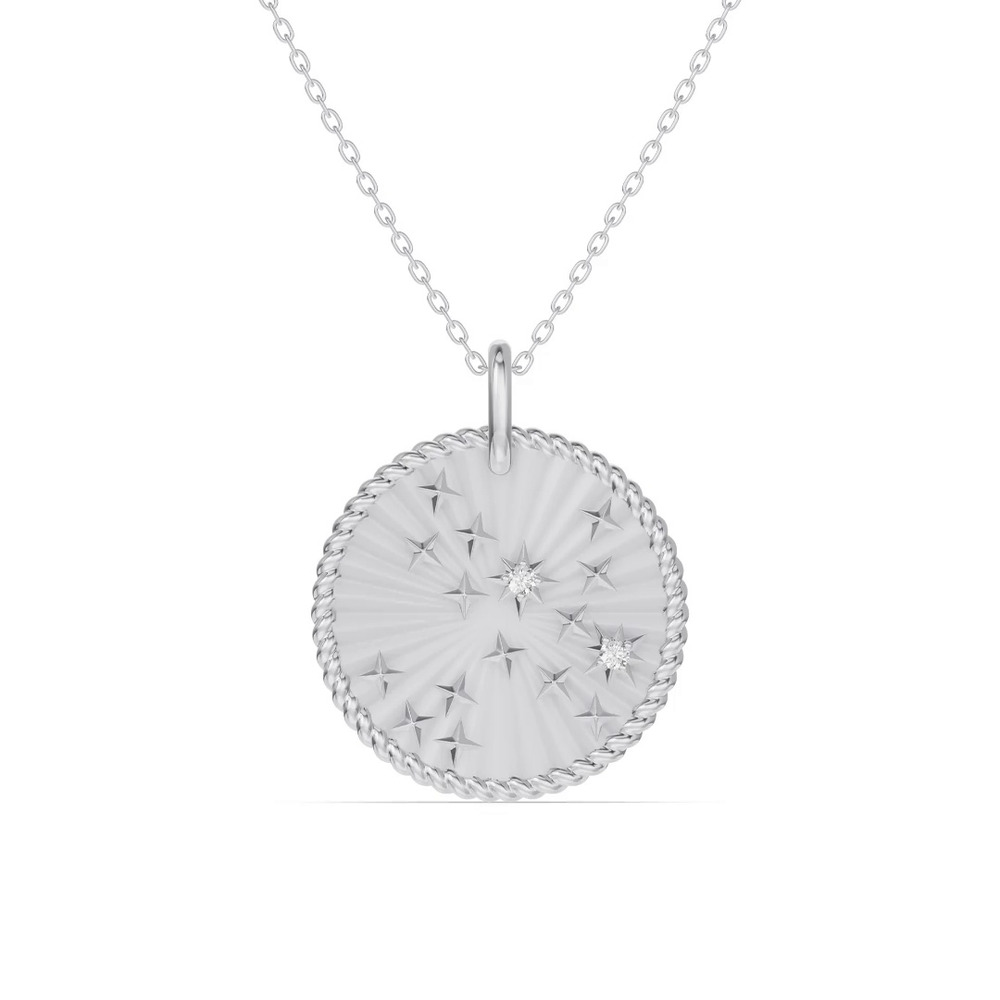 360 degree view of Sagittarius Celestial Zodiac Medallion Pendant
