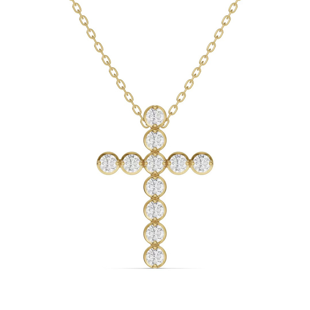 360 degree view of Seraphine Cross Pendant