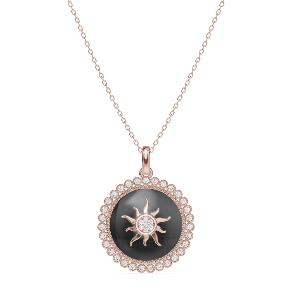 360 degree view of Astril Sol Heirloom Diamond Pendant
