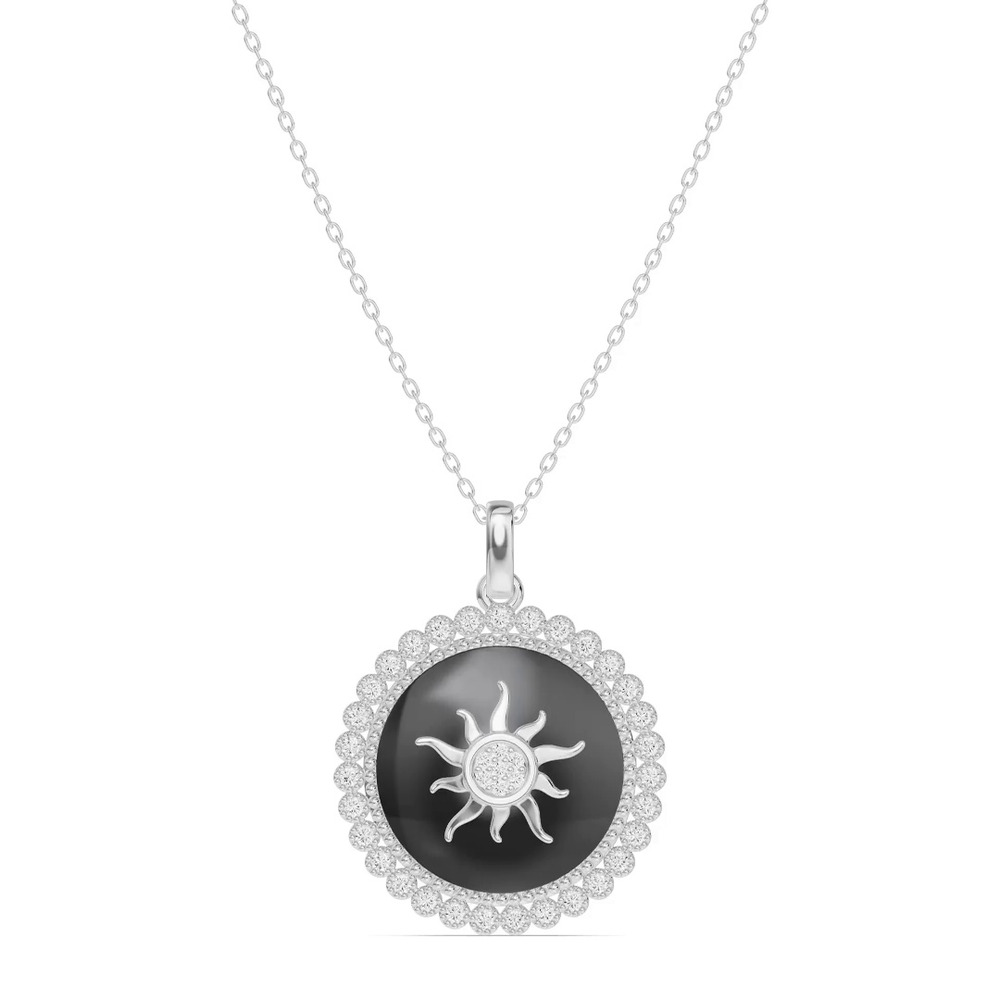 360 degree view of Astril Sol Heirloom Diamond Pendant