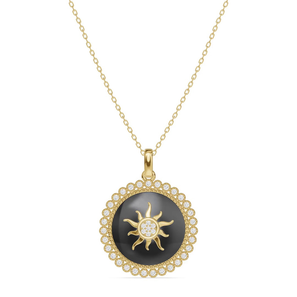 360 degree view of Astril Sol Heirloom Diamond Pendant