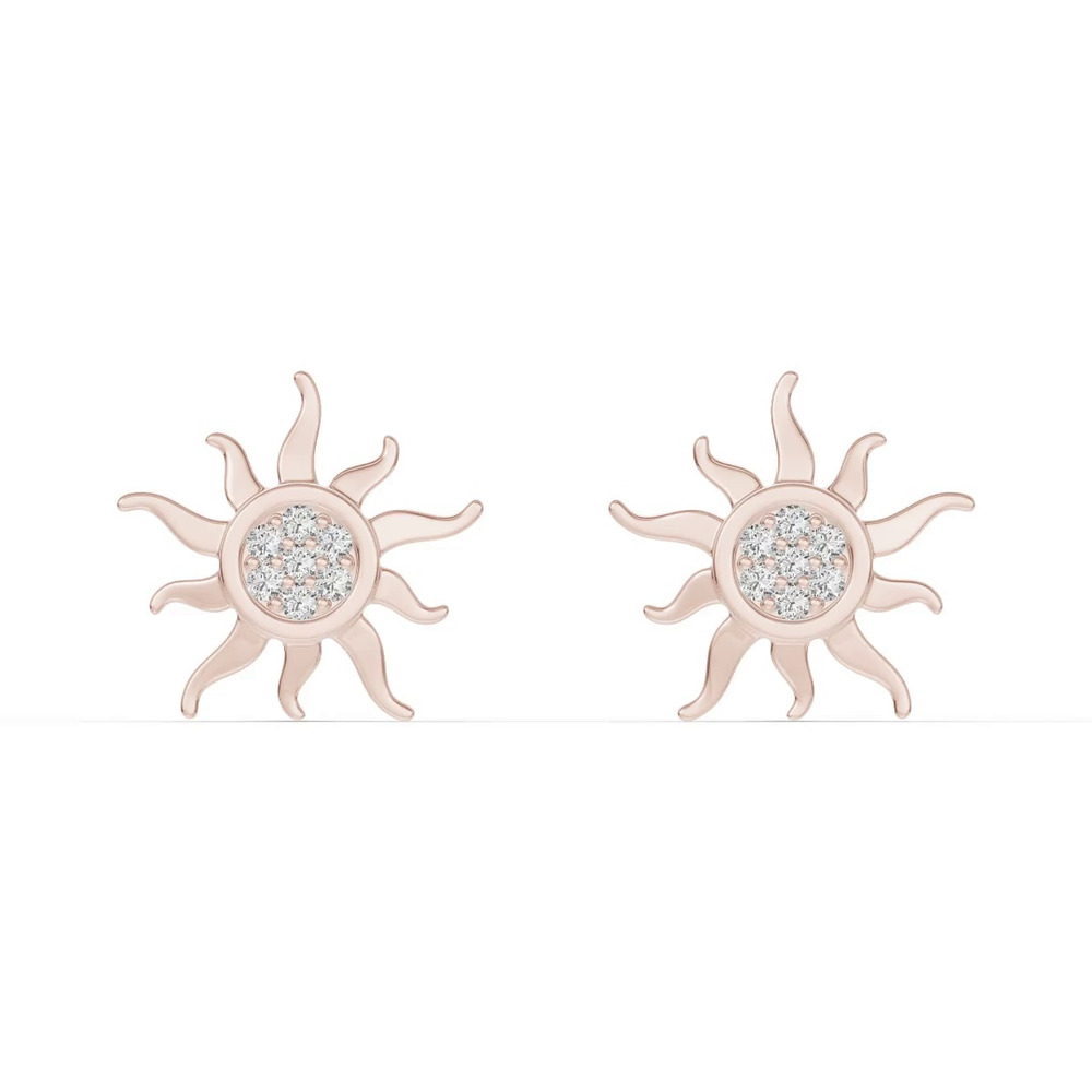 360 degree view of Astril Sol Pavé Diamond Earrings