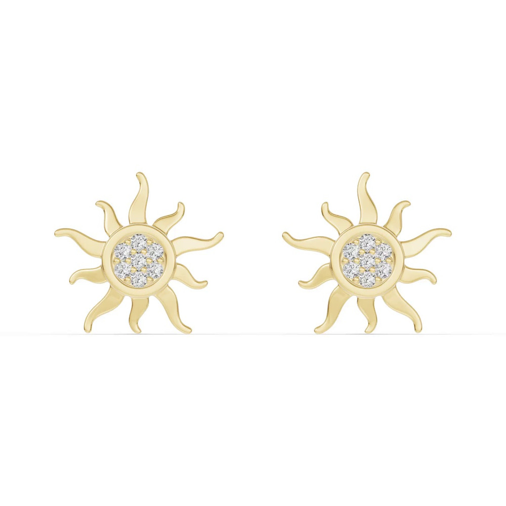 360 degree view of Astril Sol Pavé Diamond Earrings