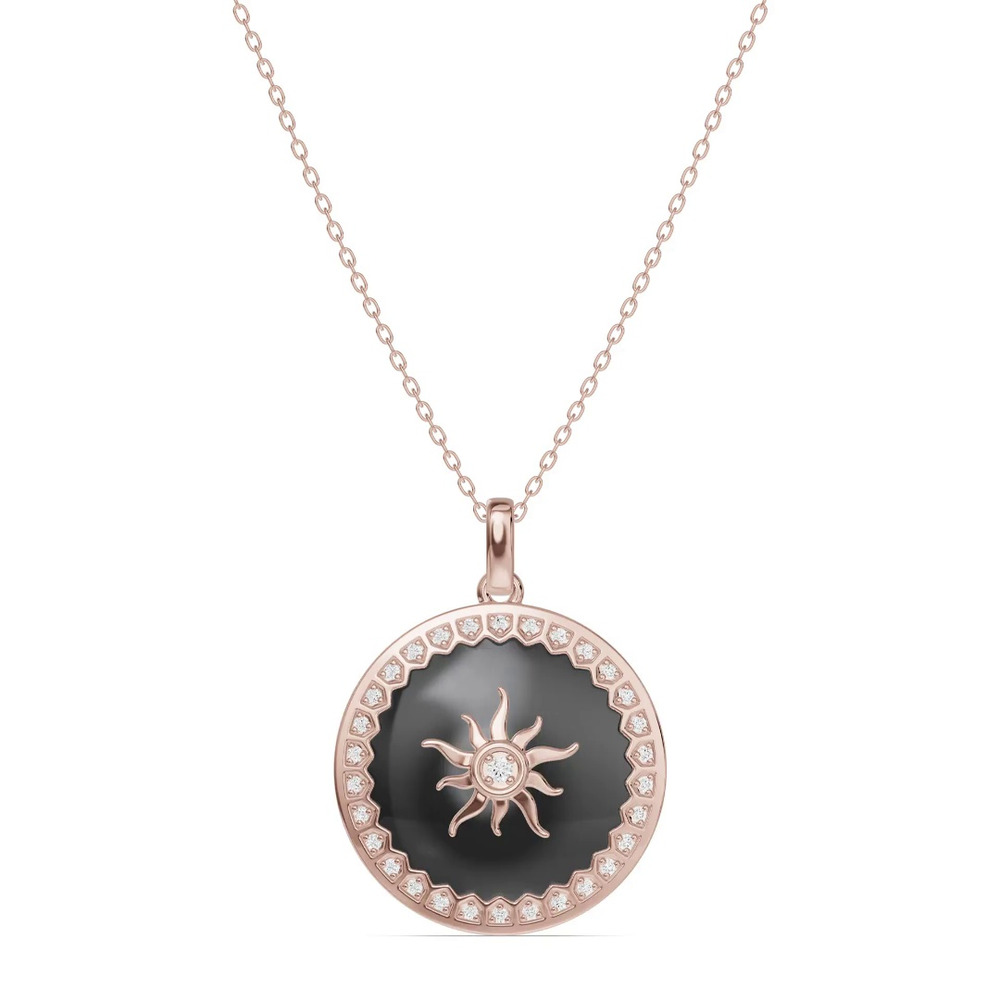 360 degree view of Astril Sol Crest Lab Diamond Pendant
