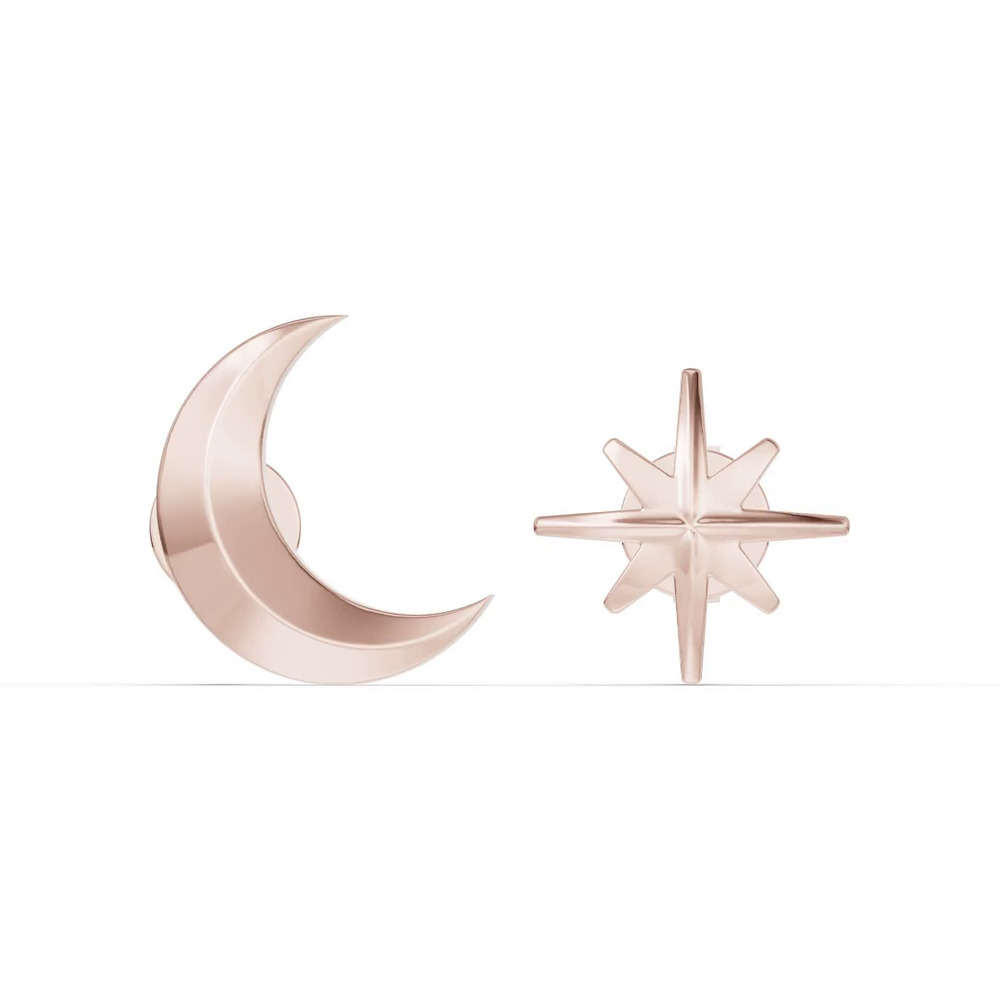 360 degree view of Astril Moon & North Star Earrings