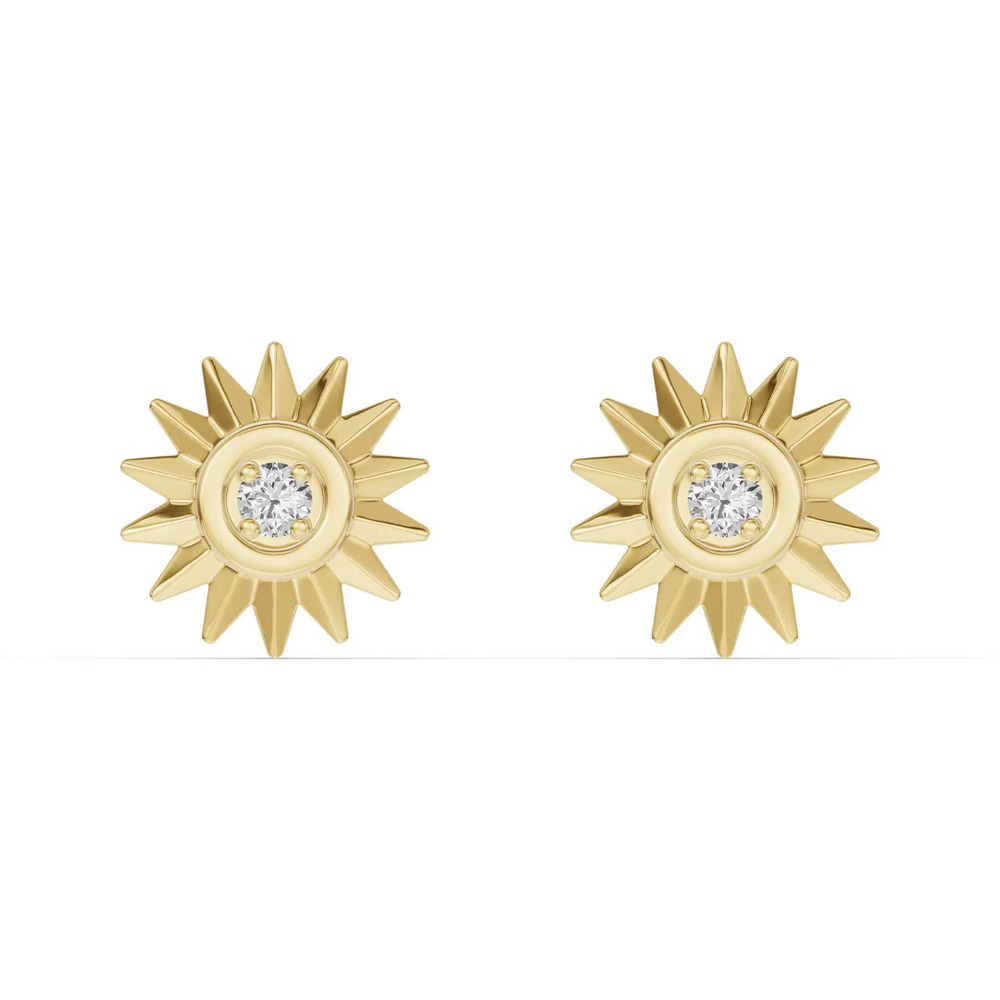 360 degree view of Astril Sol Lab Diamond Earrings