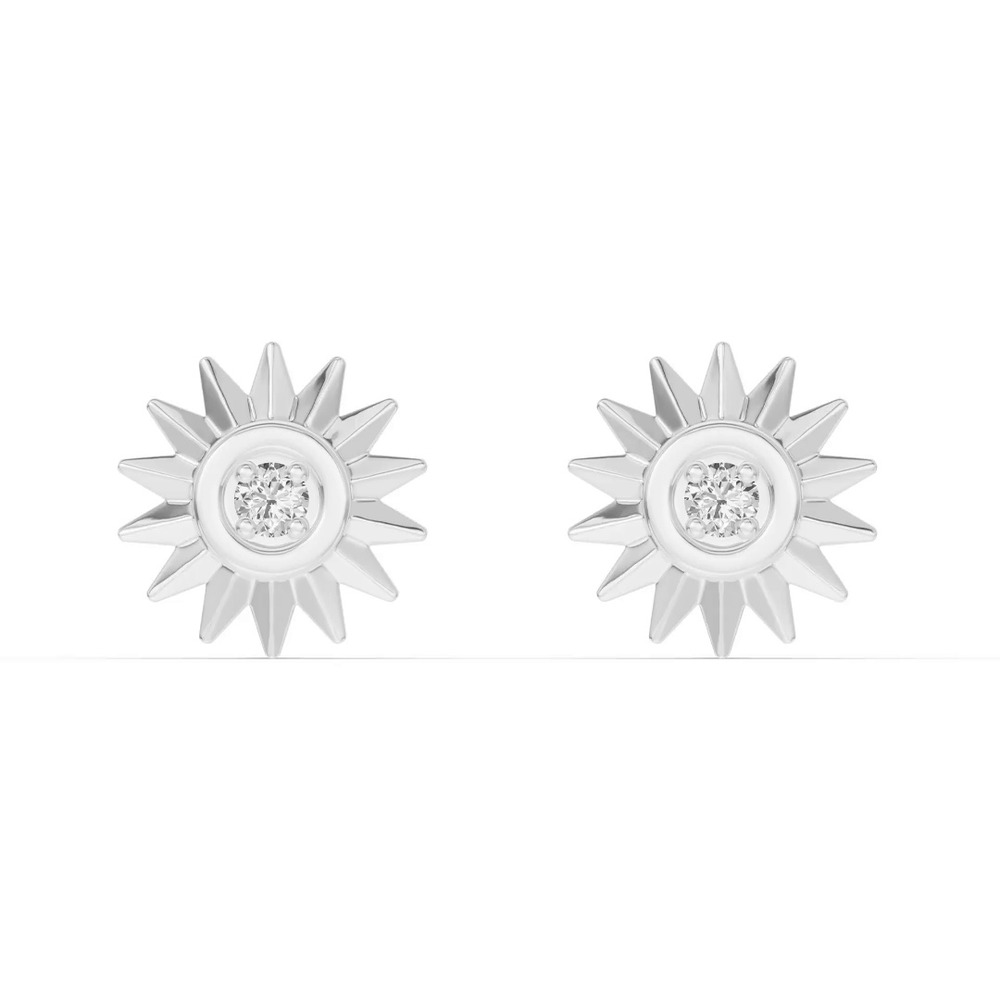 360 degree view of Astril Sol Diamond Earrings