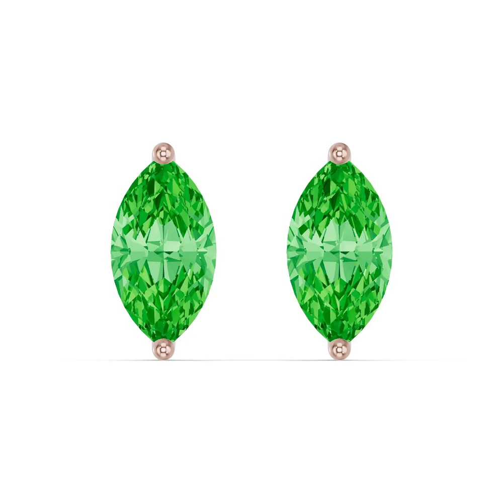 360 degree view of Marquise Tsavorite Stud Earrings