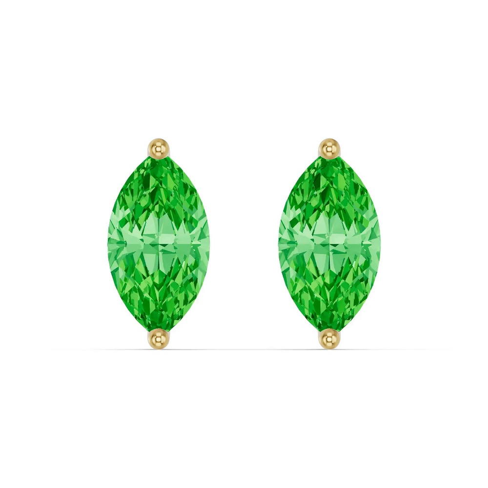 360 degree view of Marquise Tsavorite Stud Earrings