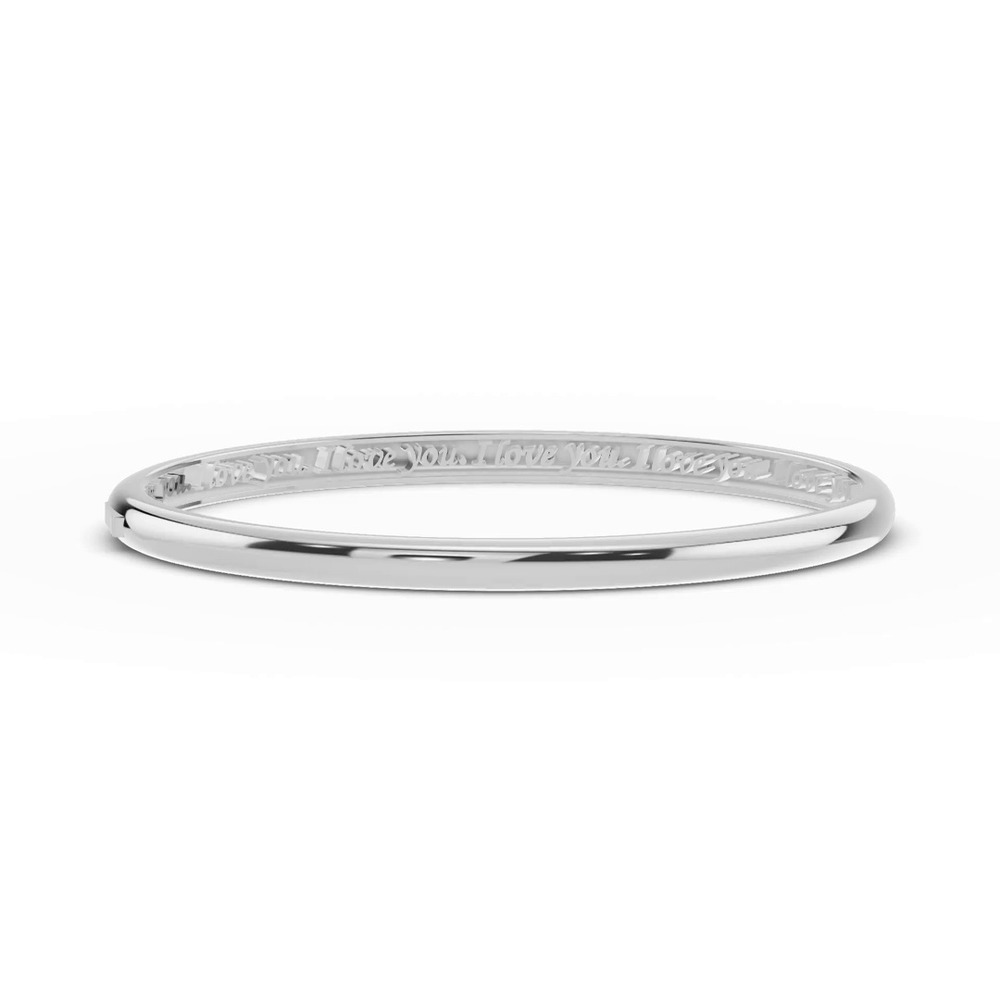 360 degree view of Inner Words “I Love You” Bangle
