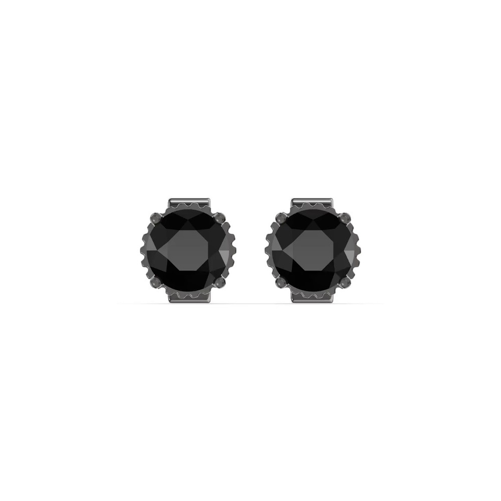 360 degree view of Black Spinel Stud Earrings (.50 ct. tw.)