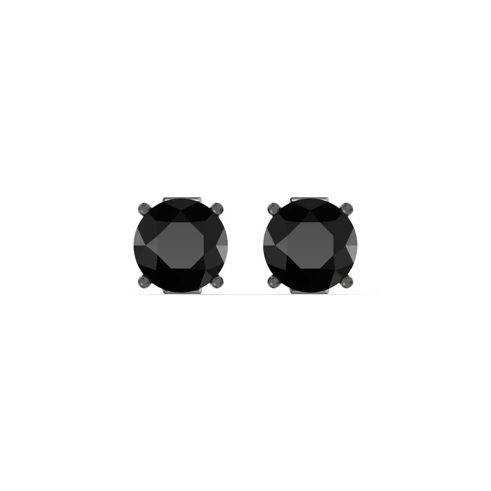 360 degree view of Black Spinel Stud Earrings (1.00 ct. tw.)