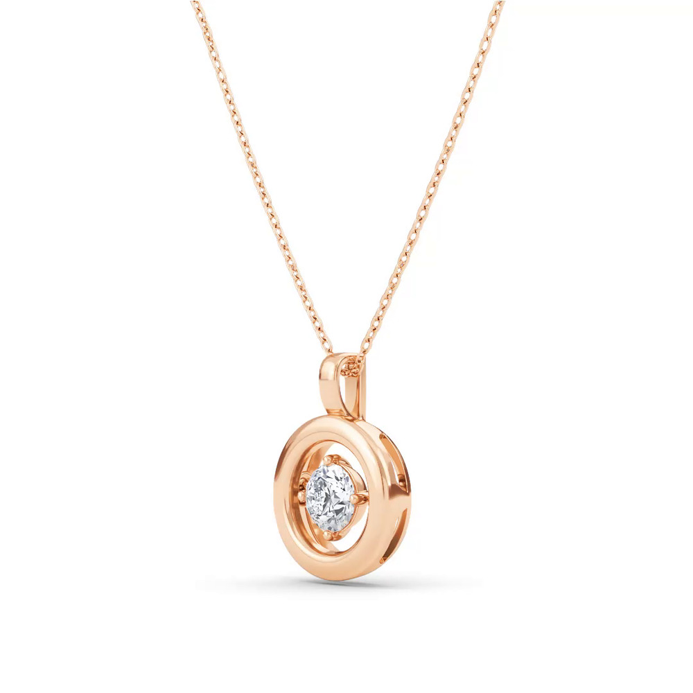 360 degree view of Evermotion Round Lab Diamond Pendant (0.50 ct.)