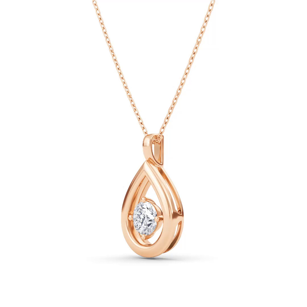 360 degree view of Evermotion Teardrop Lab Diamond Pendant (0.50 ct.)