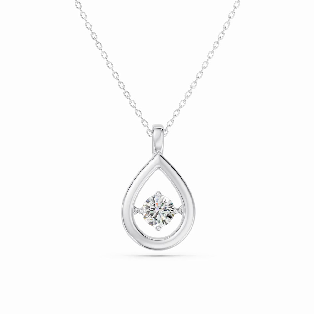 360 degree view of Evermotion Teardrop Lab Diamond Pendant (0.50 ct.)