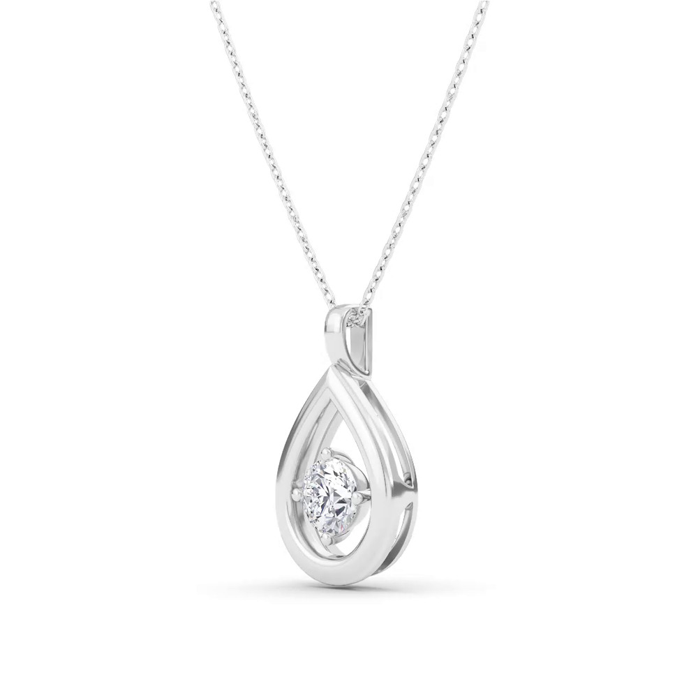 360 degree view of Evermotion Teardrop Lab Diamond Pendant (0.50 ct.)