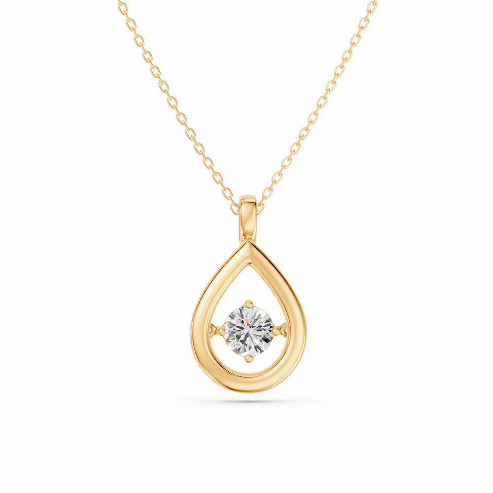 360 degree view of Evermotion Teardrop Lab Diamond Pendant (0.50 ct.)