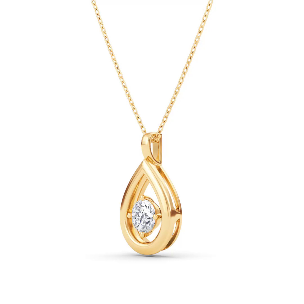 360 degree view of Evermotion Teardrop Lab Diamond Pendant (0.50 ct.)