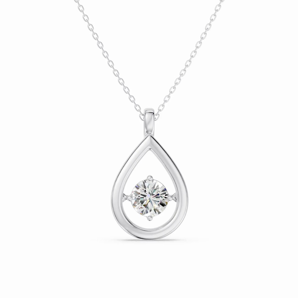 360 degree view of Evermotion Teardrop Lab Diamond Pendant (1.00 ct.)