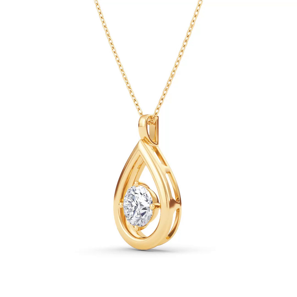 360 degree view of Evermotion Teardrop Lab Diamond Pendant (1.00 ct.)