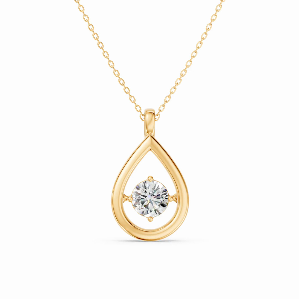 360 degree view of Evermotion Teardrop Lab Diamond Pendant (1.00 ct.)